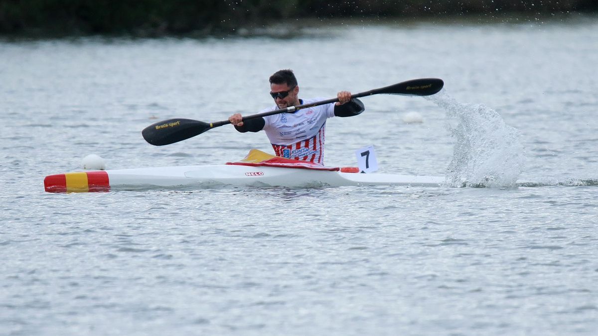 Pedro Vázquez, compitiendo en la Copa de España de sprint en Trasona.