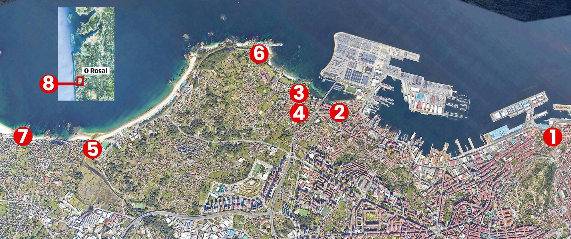 mapa de Vigo