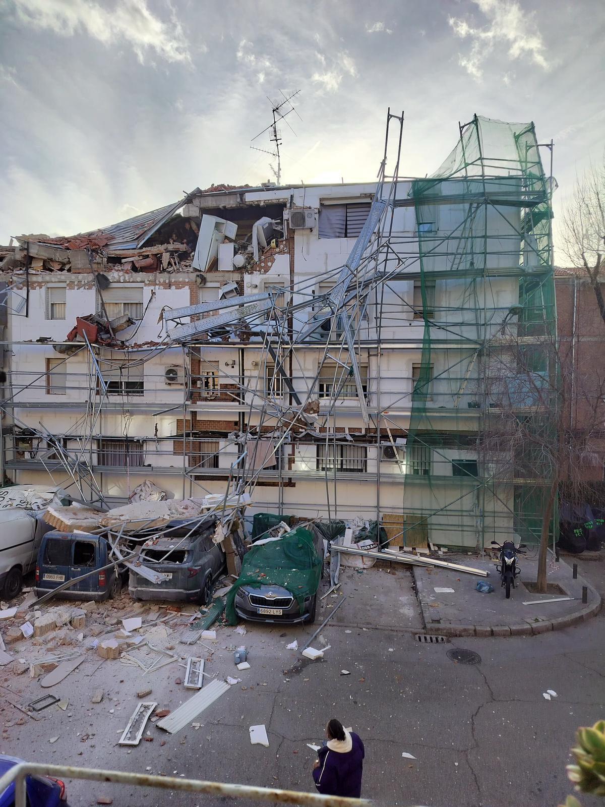 Una explosión de gas en Carabanchel deja un muerto y varios heridos.