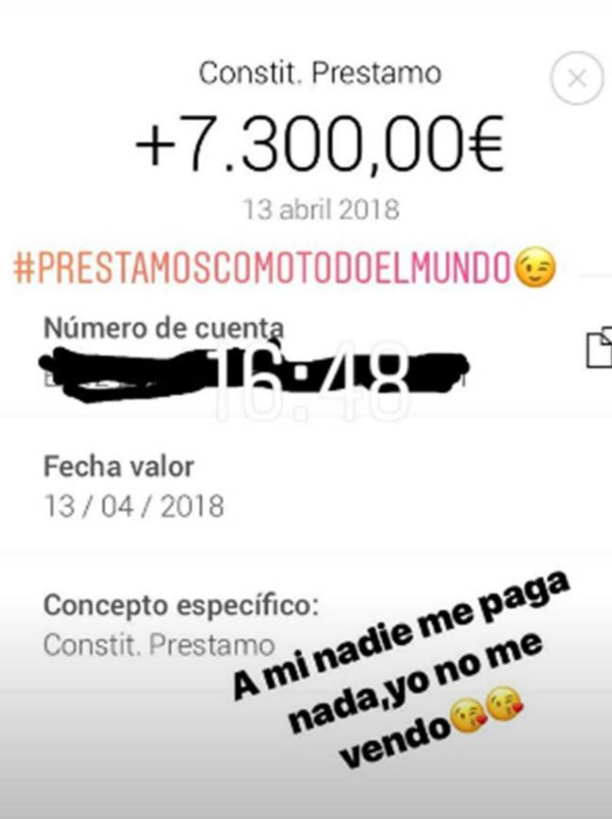 El prestamo de Melody Santana