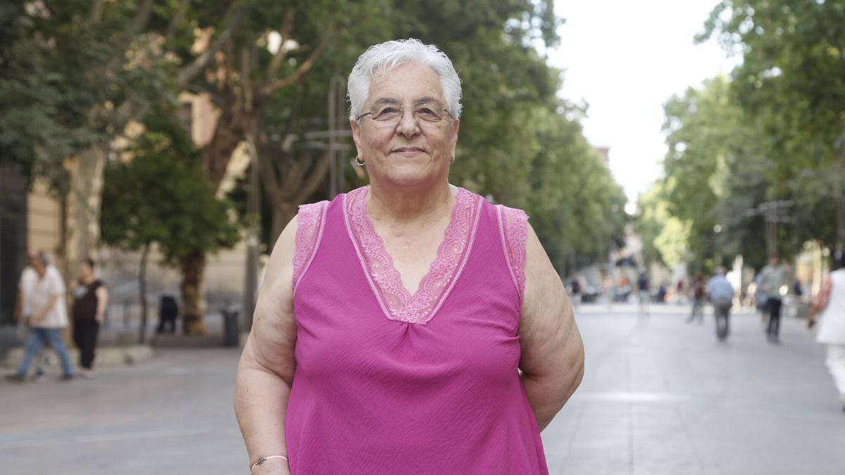 Amalia Pedraza, coportavoz de la Plataforma ciudadana por el sistema público de pensiones.
