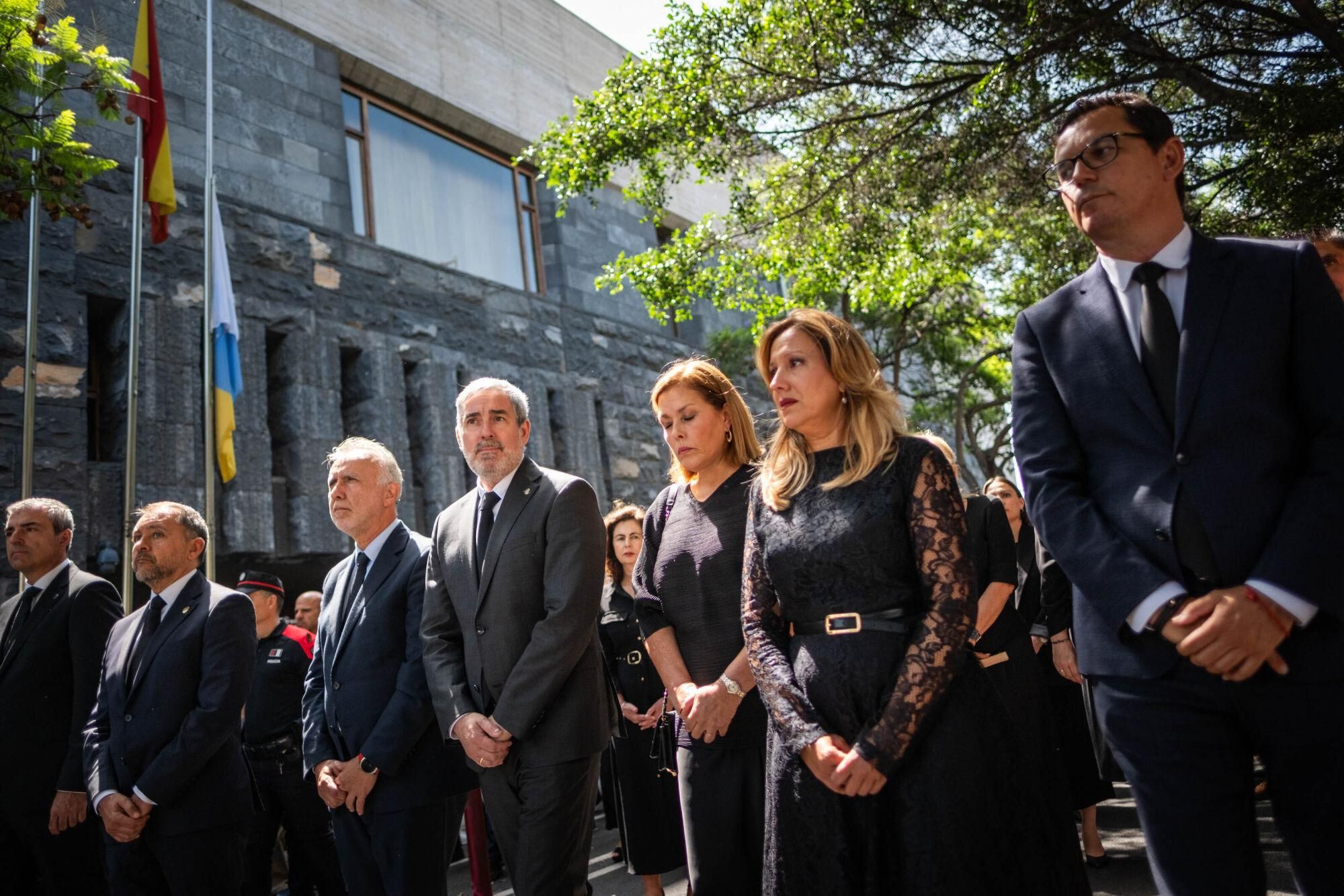 Funeral de Manuel Hermoso en Santa Cruz de Tenerife.