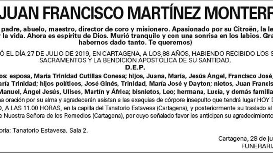 D. Juan Francisco Martínez Monterroso