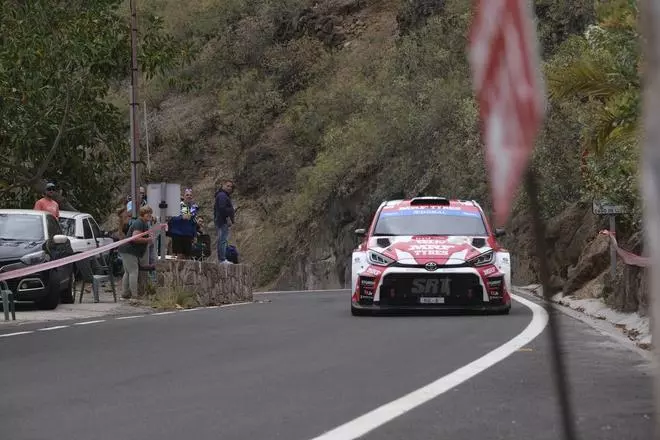 Entrenamientos libres del Rally Islas Canarias 2024 en Santa María de Guía