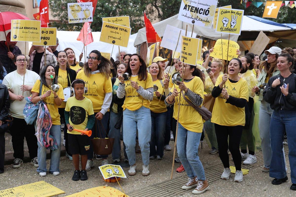 Protesta de las educadoras de Infantil de 0 a 3 años en Ibiza