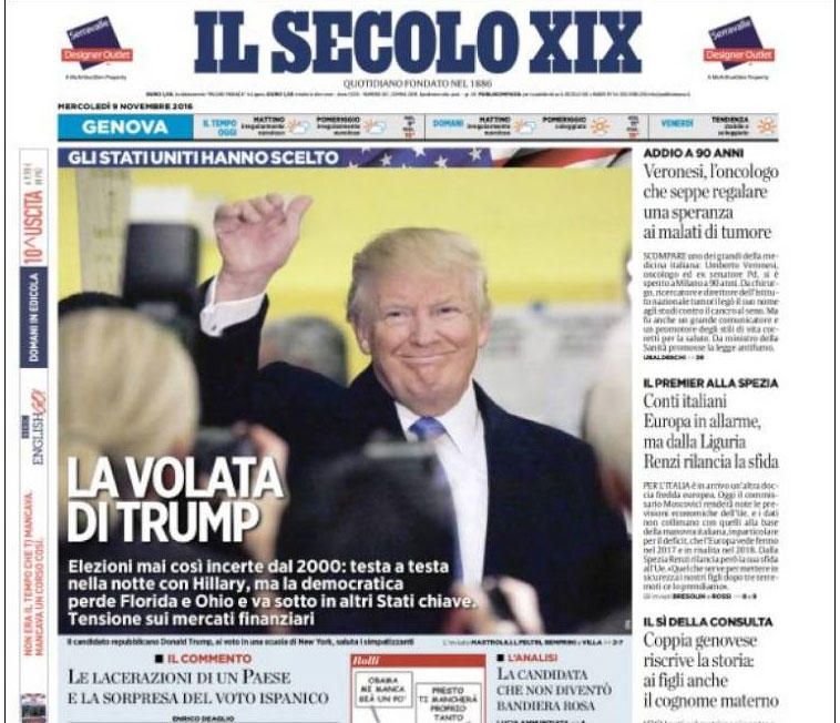 Las reacciones de la prensa a la victoria de Trump