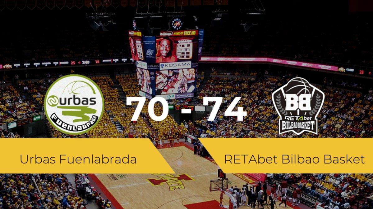 El RETAbet Bilbao Basket logra la victoria frente al Urbas Fuenlabrada por 70-74