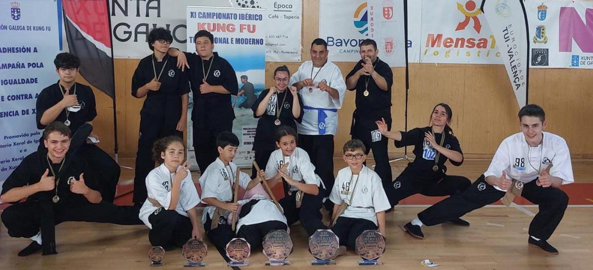 El Club Kung Tai de Lalín también fue otro de los triunfadores del Ibérico del Baixo Miño.