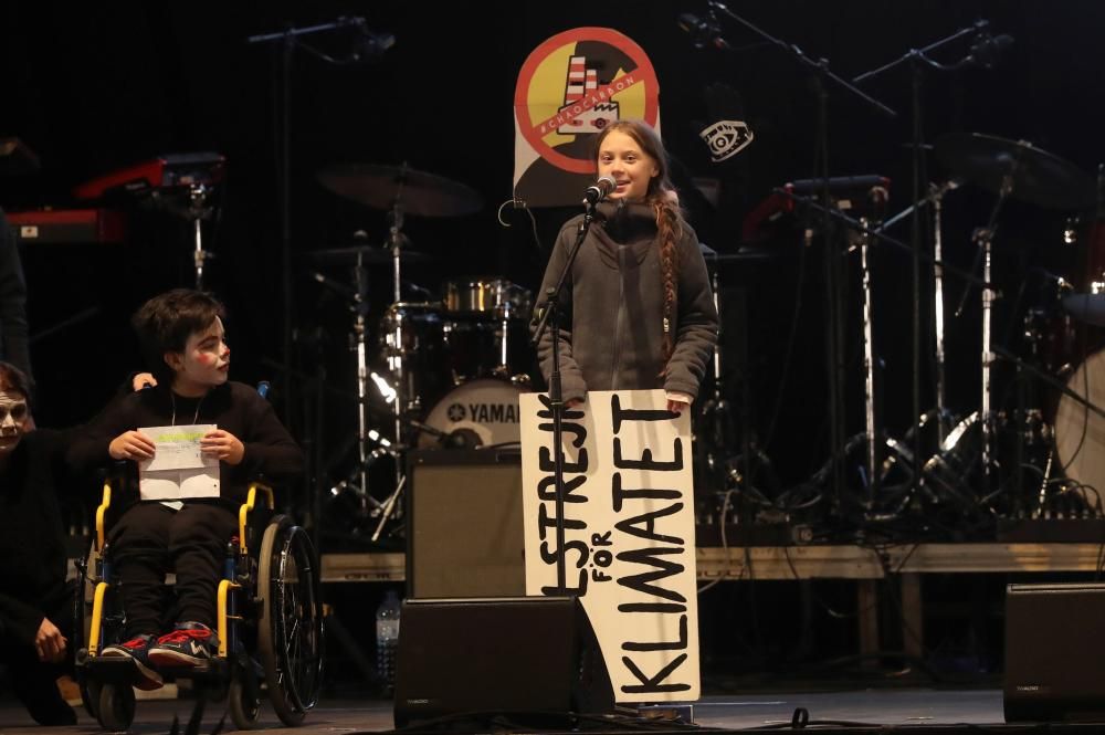 Greta Thunberg, en la Marcha por el Clima.