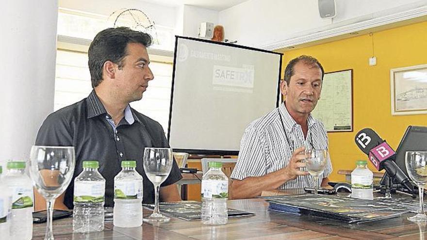 Luis Gascón y Miguel Chicón, durante la presentación.
