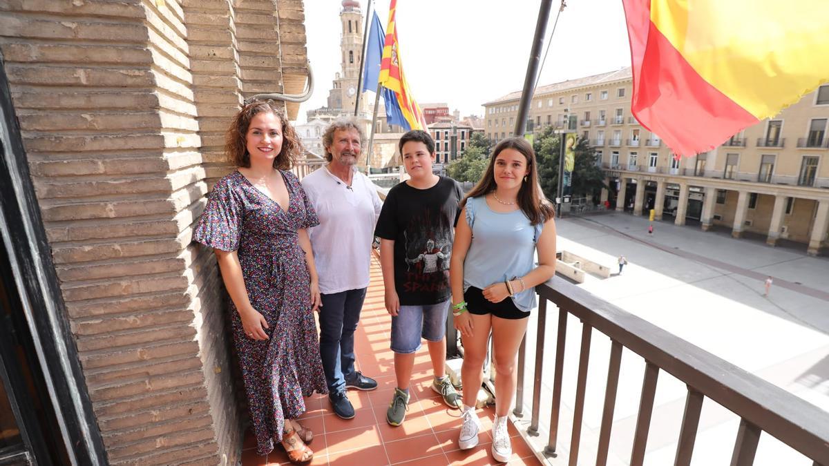 Sara Moreno, Diego de Pablo, Sara Caballero y José Miguel Pamplona serán los cuatro pregoneros del Pilar 2022 que representarán a la Jota