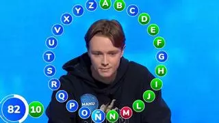 Manu comete un error y queda eliminado del rosco de Pasapalabra: "¡Moscas!"