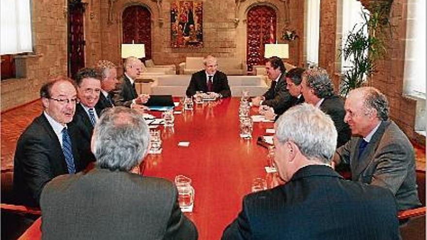 Reunió d&#039;ahir dels representants d&#039;Endesa i de la Generalitat de Catalunya.