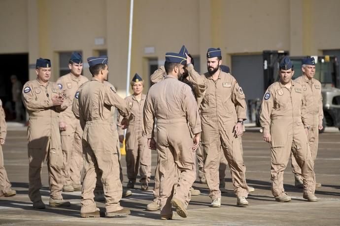 CANARIAS Y ECONOMIA 18-01-2019 BASE AEREA DE GANDO. TELDE-INGENIO. Ejército del Aire. Bienvenida del escuadrón del 10ª contingente del destacamento rappa en Sigonella.  FOTOS: JUAN CASTRO