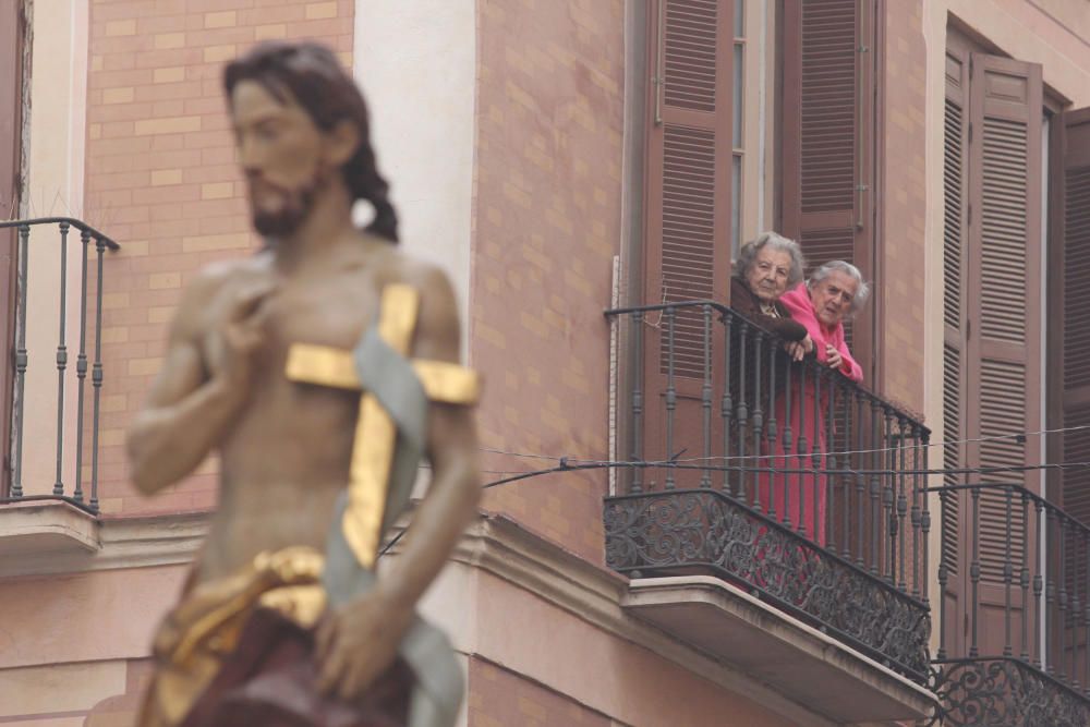 Las imágenes del Resucitado, la procesión del Domingo de Resurrección que pone punto final a la Semana Santa de Málaga