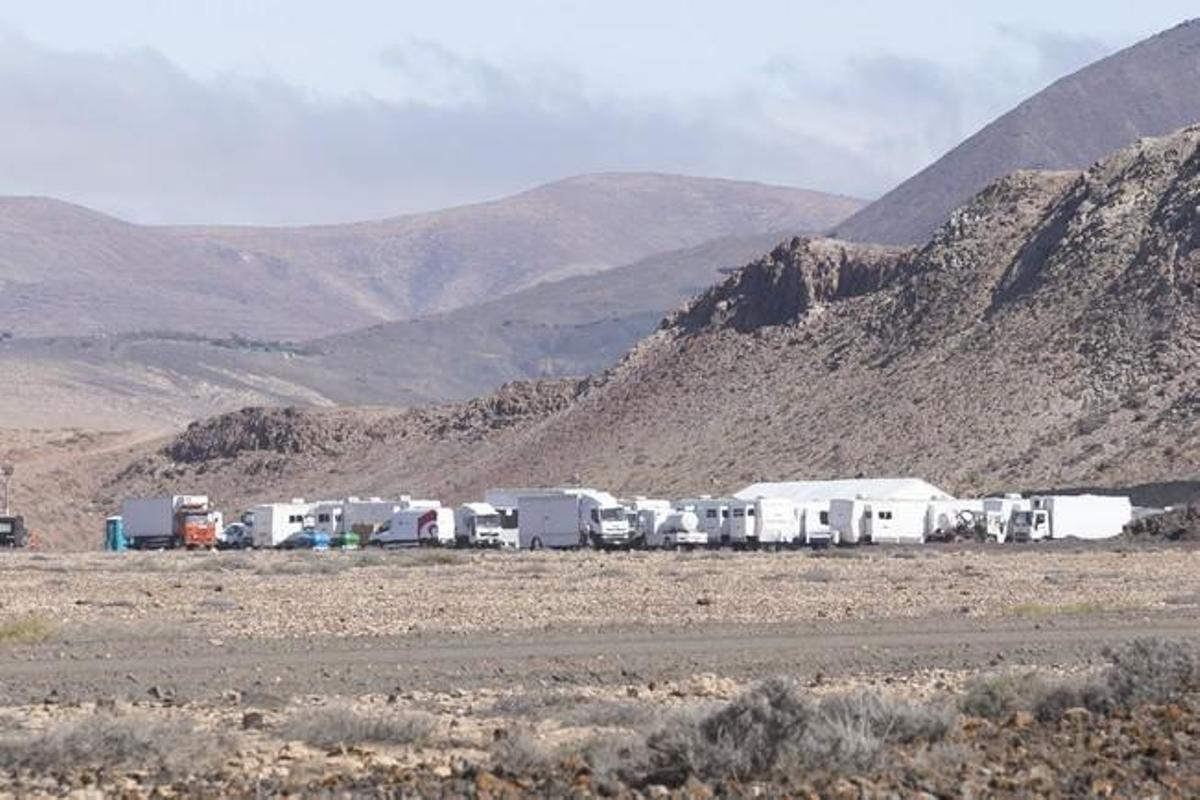 FUERTEVENTURA - BRAD PÌTT RODANDO UNA ESCENA DE LA PELICULA �?Allied�? - 24-05-16 - FOTO: GABRIEL FUSELLI