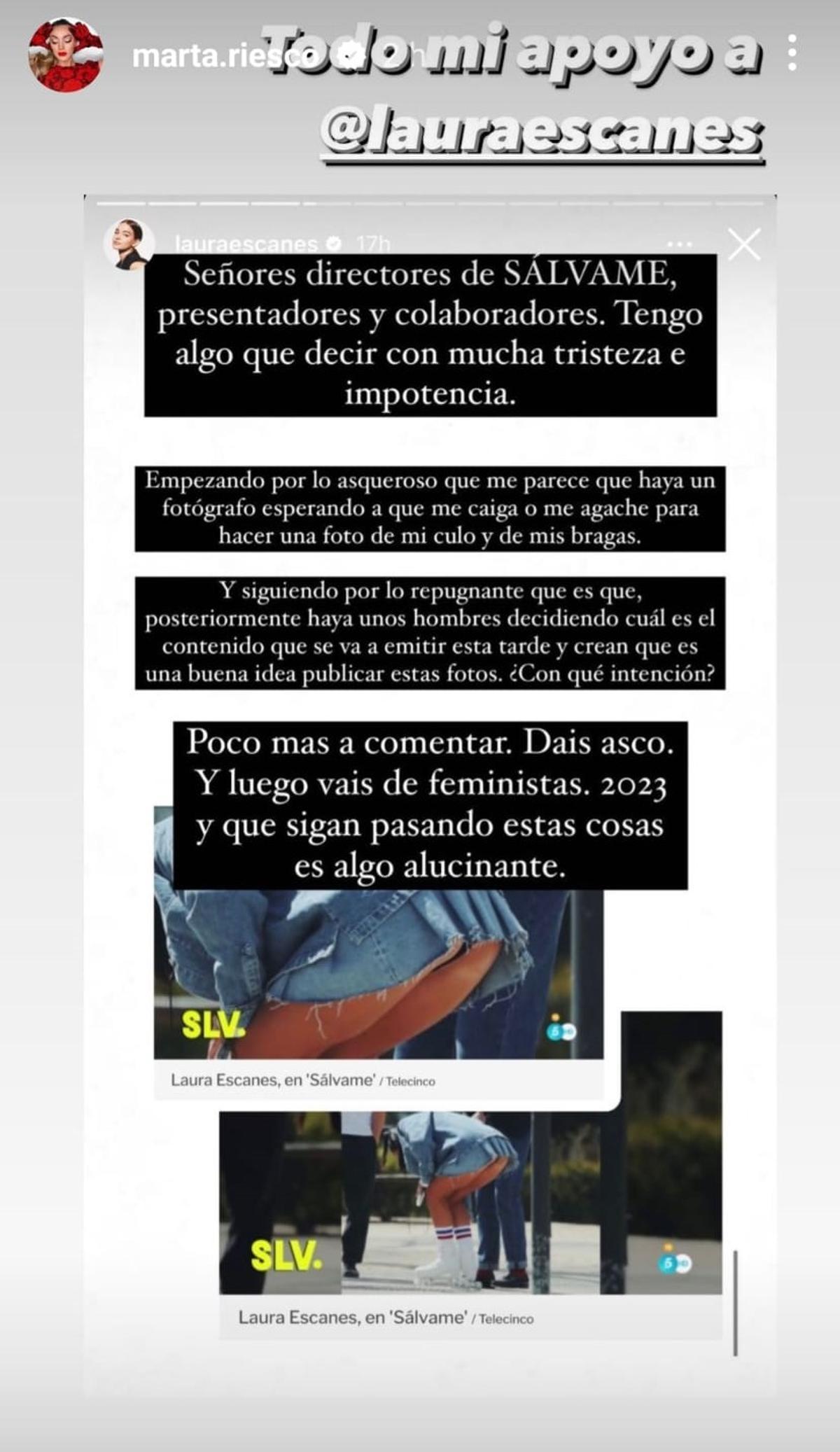 Publicación de Marta Riesco.
