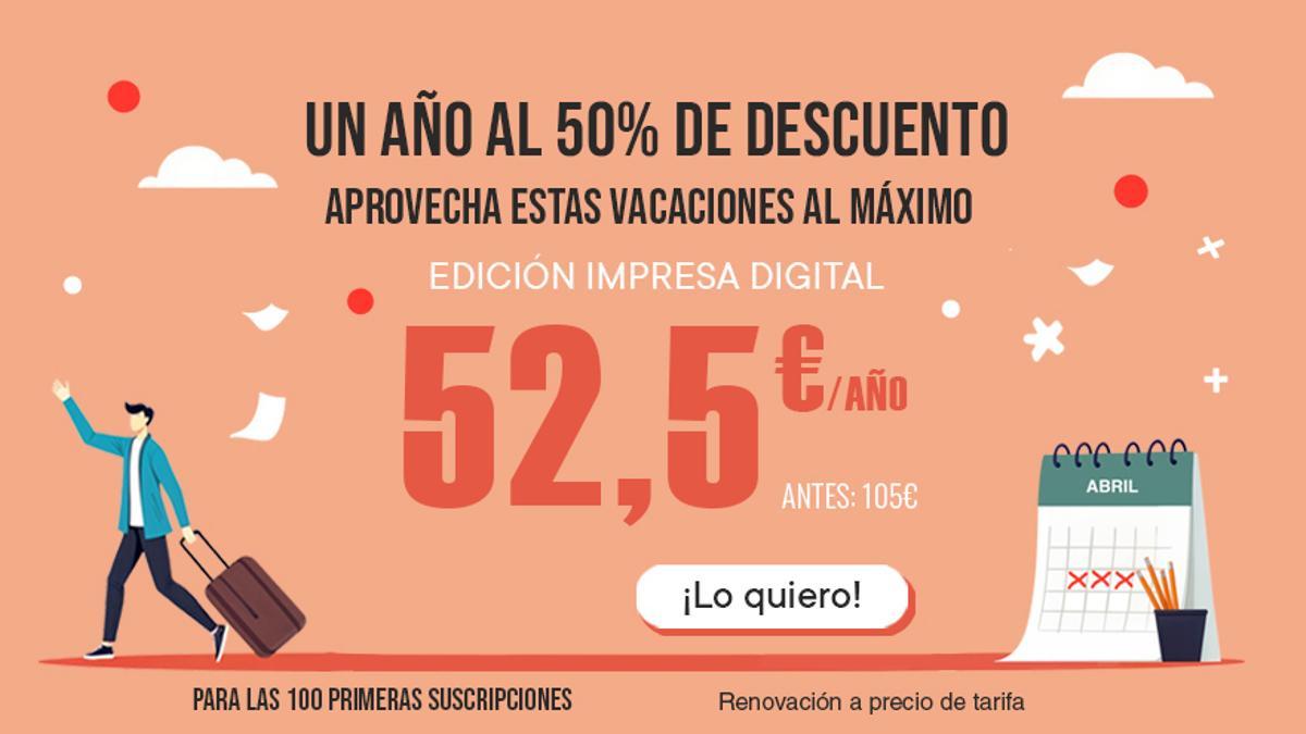 Promoción de Semana Santa en la tarifa anual.