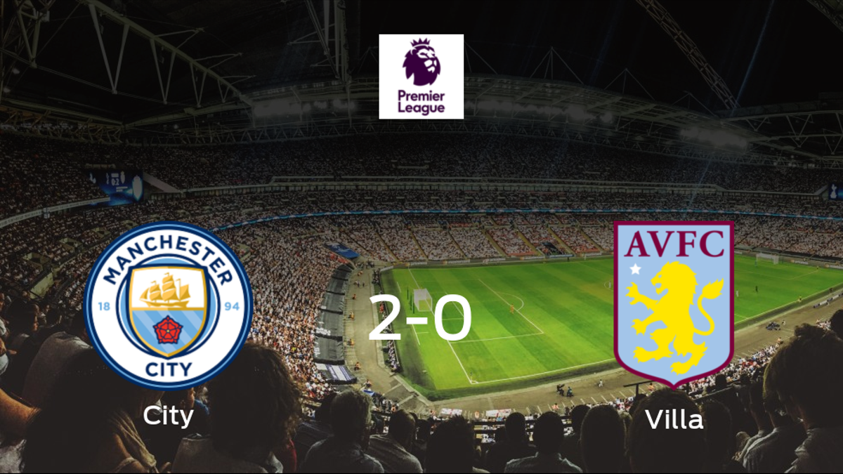 Victoria del Manchester City por 2-0 frente al Aston Villa