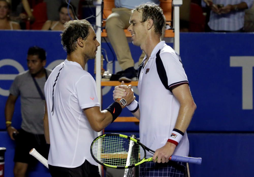 Imágenes de la final de Acapulco entre Rafa Nadal y Sam Querrey.