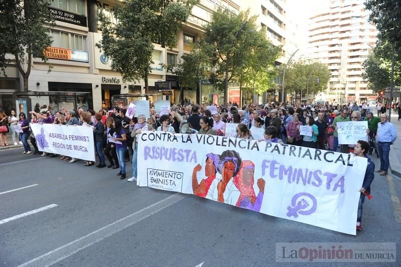 Manifestación contra la violencia patriarcal en Murcia