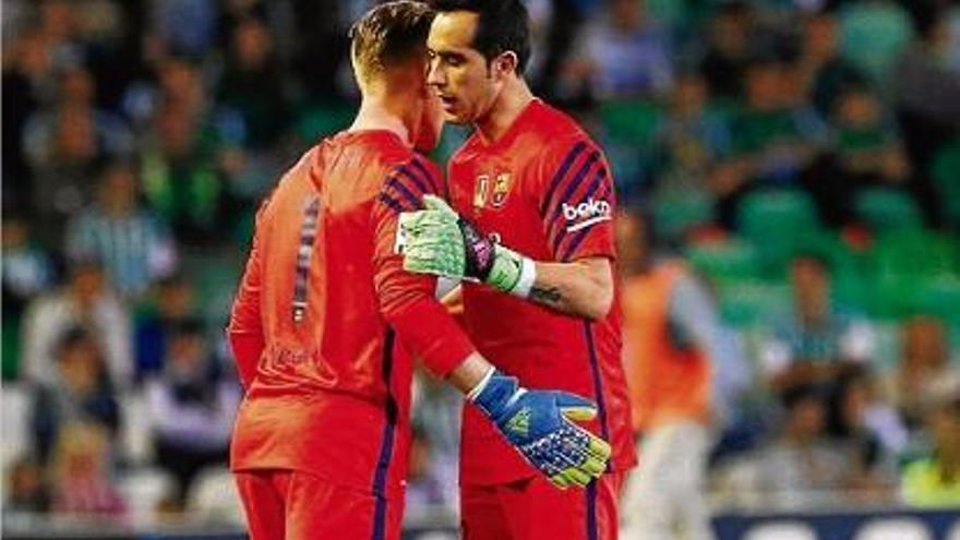 Bravo no va poder acabar el partit contra el Betis de dissabte al Benito Villamarín.