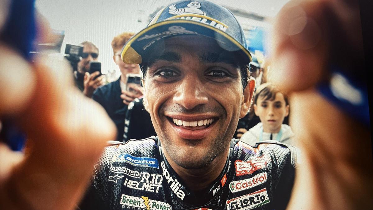 Jorge Martín (Aprilia) ha logrado hoy la 'pole position' en el Gran Premio de Inglaterra.