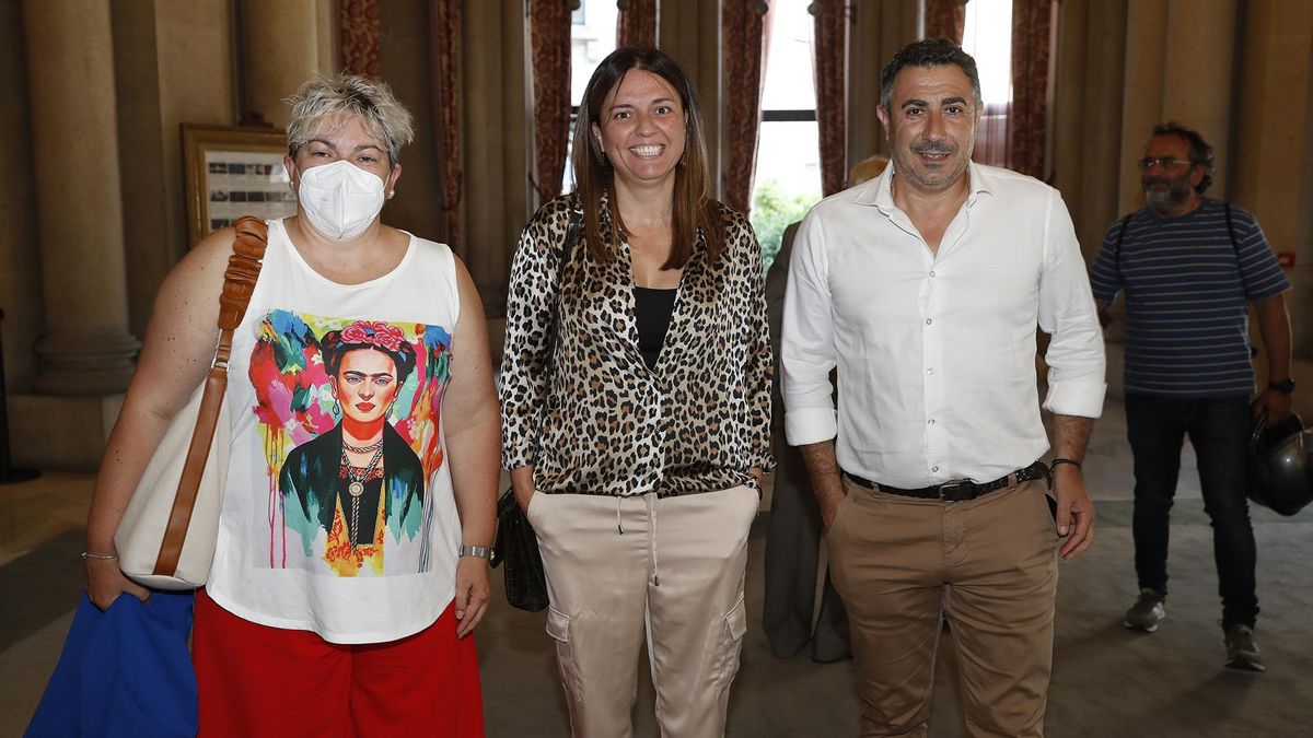 Olga García, Raquel Giráldez y Manuel González.