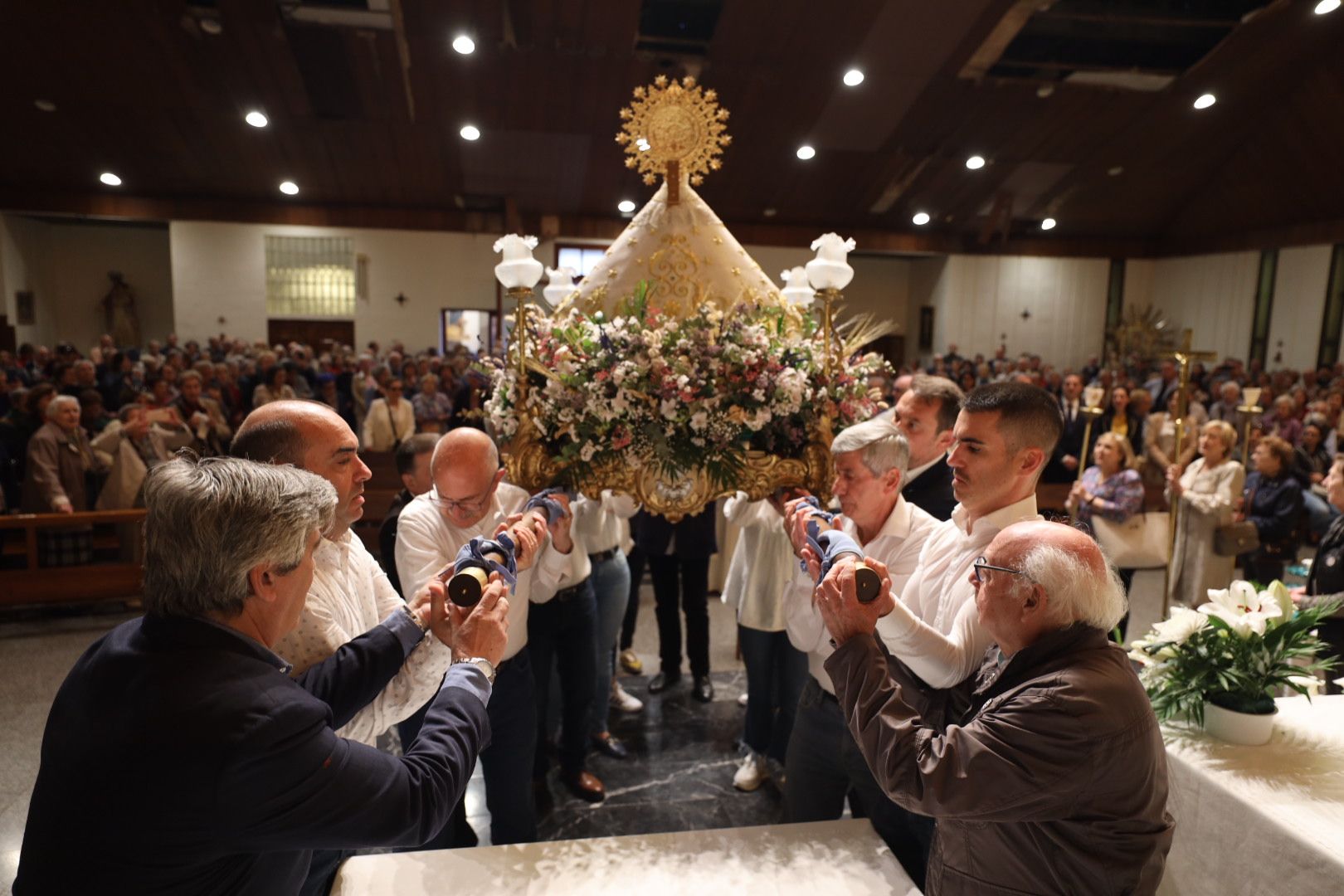 Visita de la Virgen del Lledó a la parroquia de San Francisco de Castelló