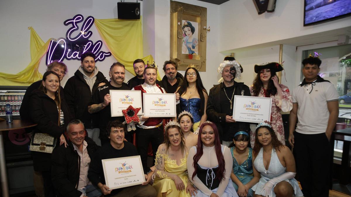 La entrega de premios del concurso hostelero del Antroxu, en imágenes