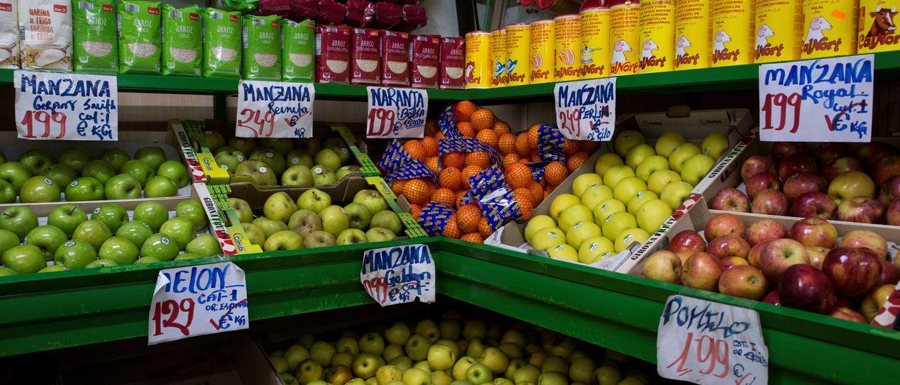 Fruta en un supermercado.