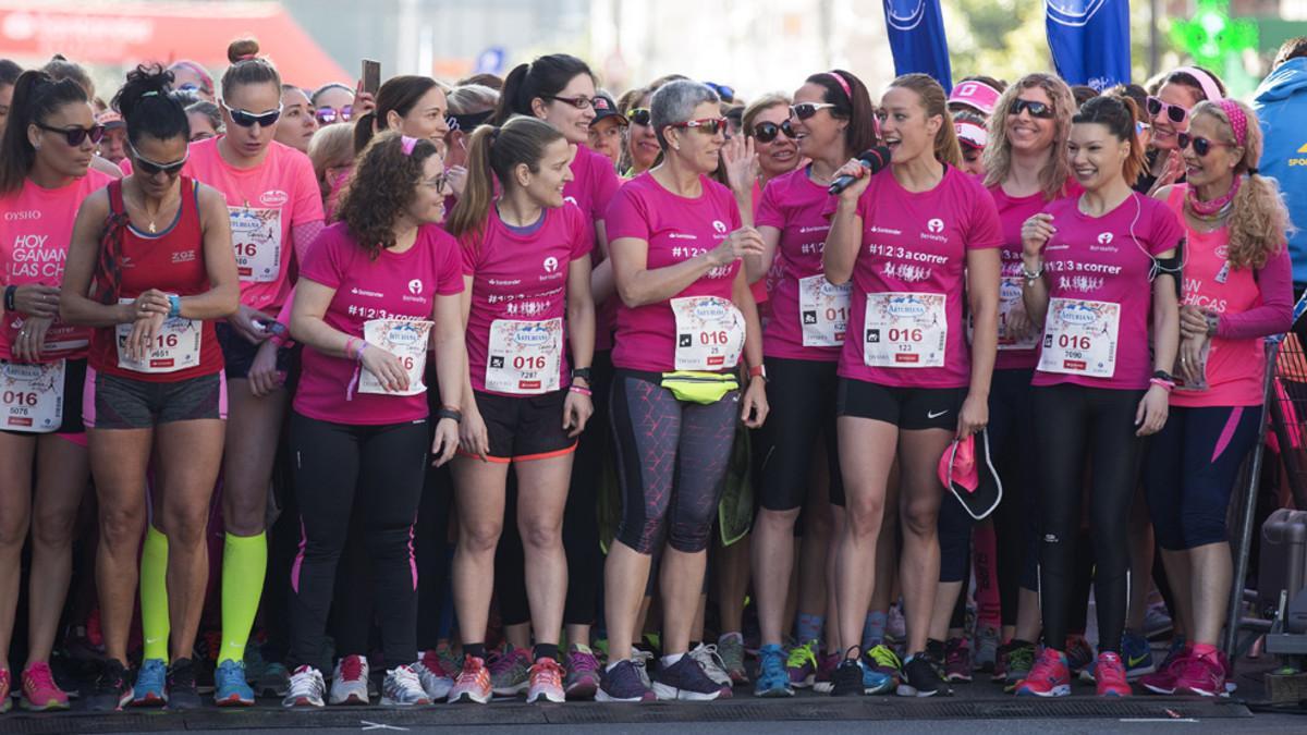 Belmonte participó en la Carrera de la Mujer