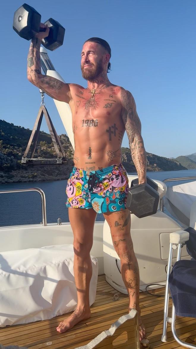 Sergio Ramos no descansa ni en vacaciones