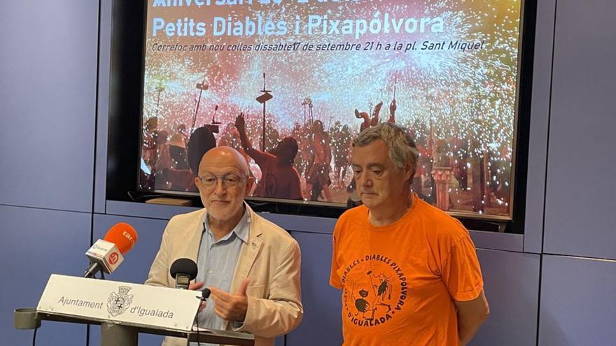 La Colla Petits Diables i Pixapólvora celebren els primers 20 anys