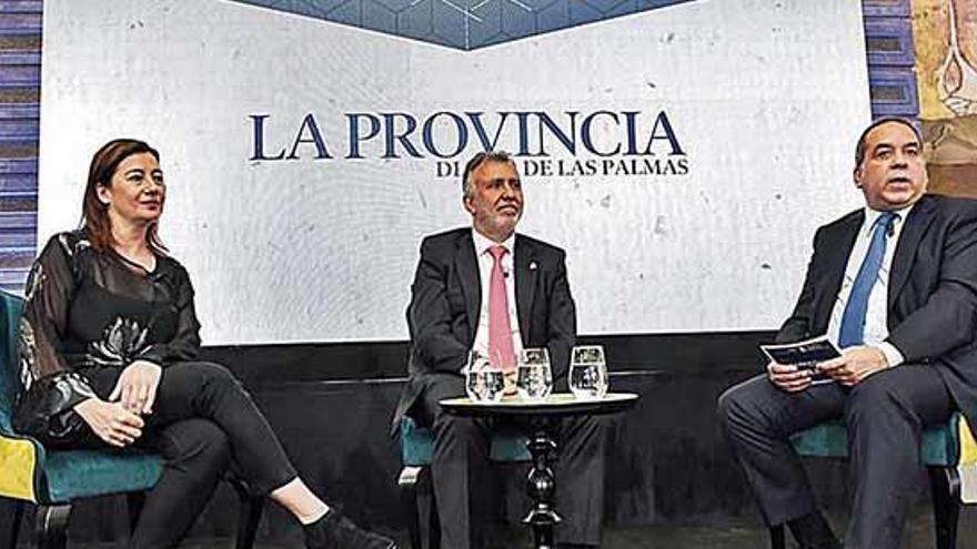 Armengol debate con el presidente canario en el Foro Prensa Ibérica