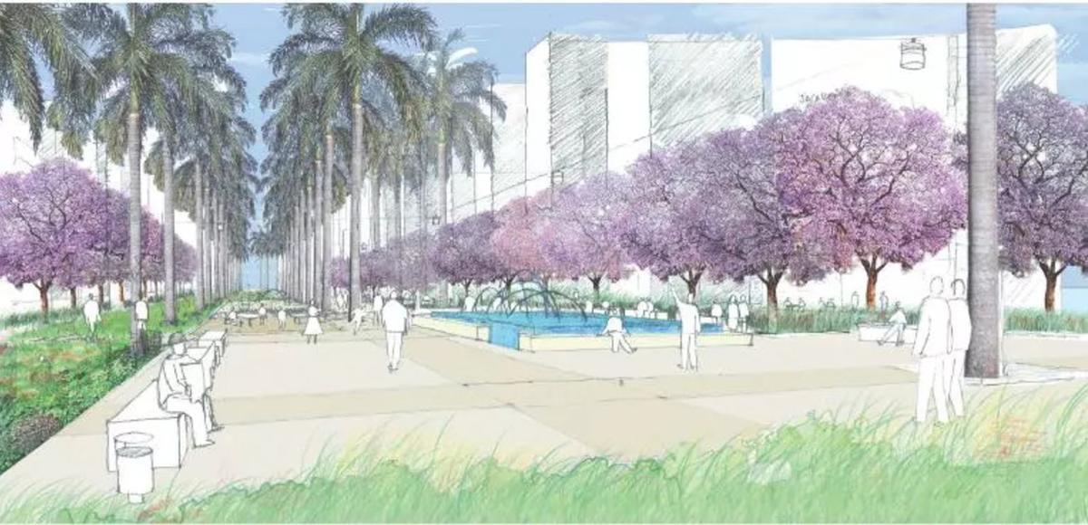 Diseño del bulevar Garcia de Kathryn Gustafson de 2014