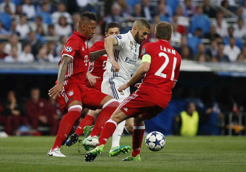 Imágenes del partido entre Real Madrid y Bayern.