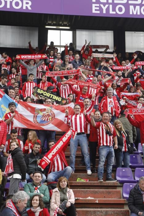 Así apoya La Mareona al Sporting en el José Zorrilla