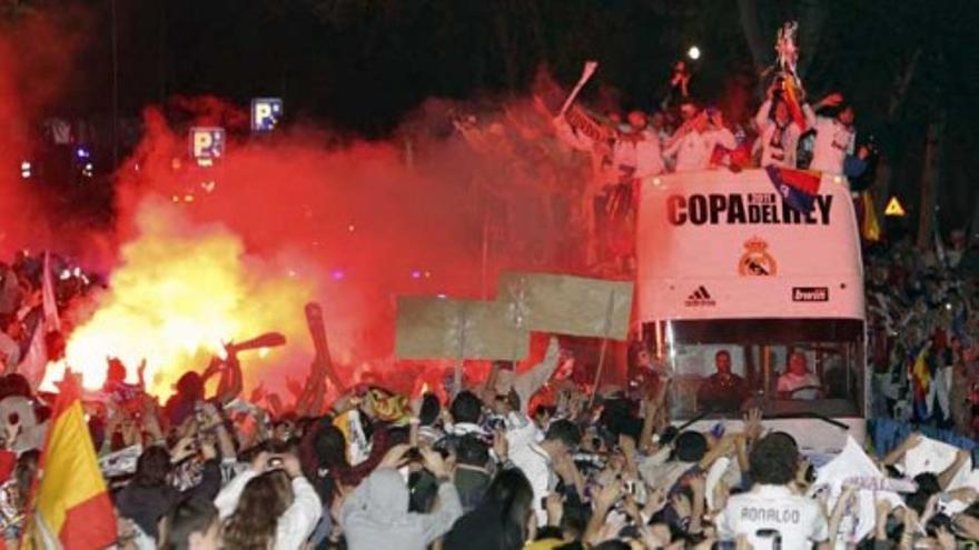 Locura blanca en Cibeles