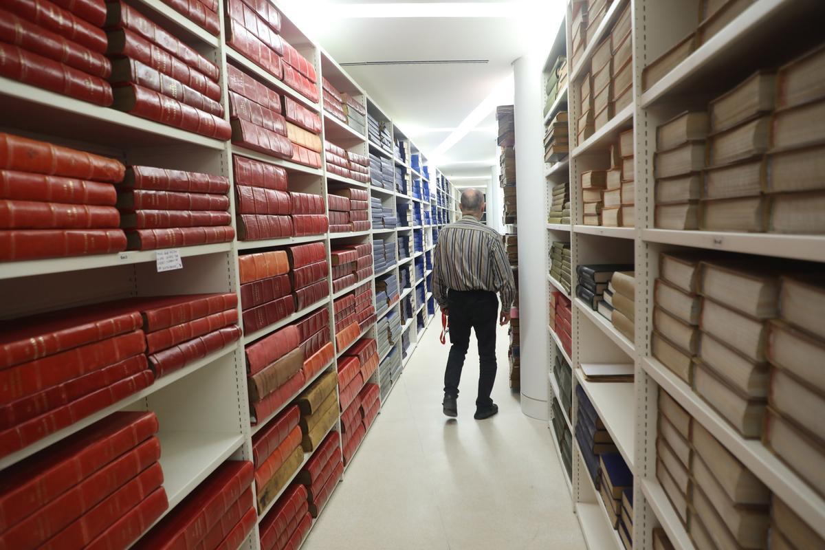 Interior de la Biblioteca de la Cidade da Cultura.