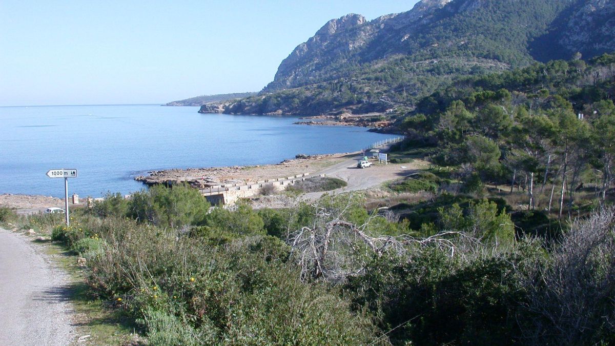 Imagen de la zona de sa Ferradura, en la Victòria (Alcúdia), por donde entrará el cable eléctrico procedente de Castellón.