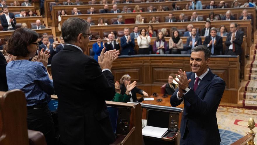 Las imágenes del debate de investidura de Pedro Sánchez en el Congreso