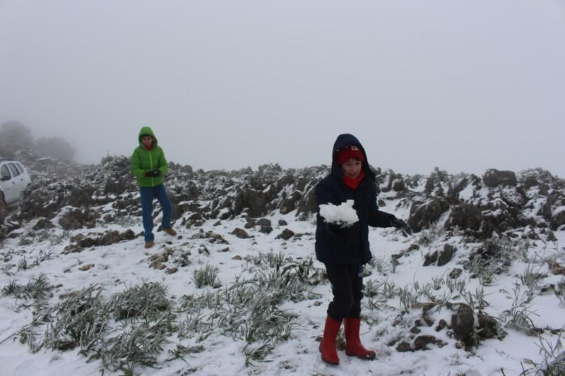 Nieve en la provincia de Córdoba