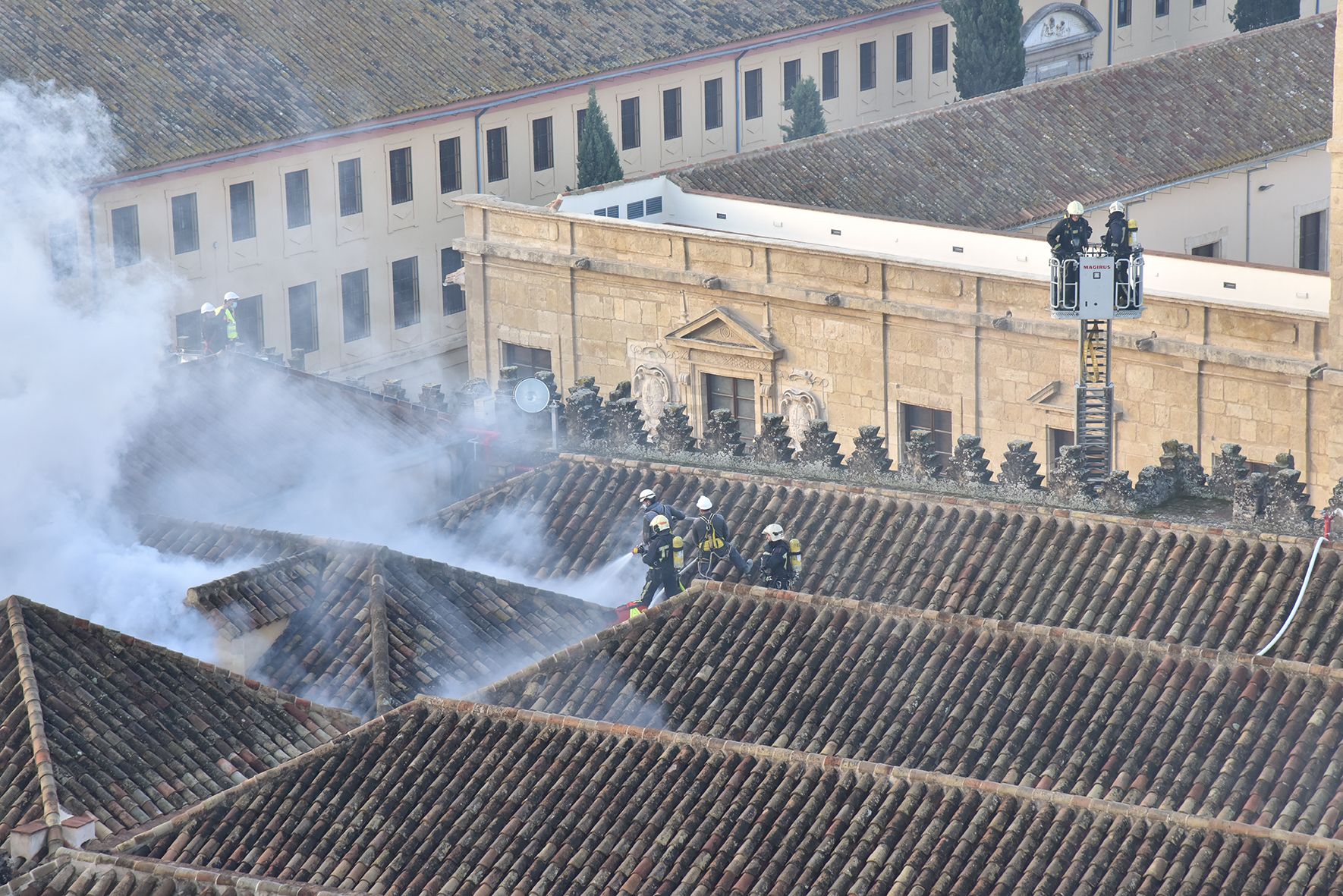 Simulacro de incendio en la Mezquita-Catedral de Córdoba