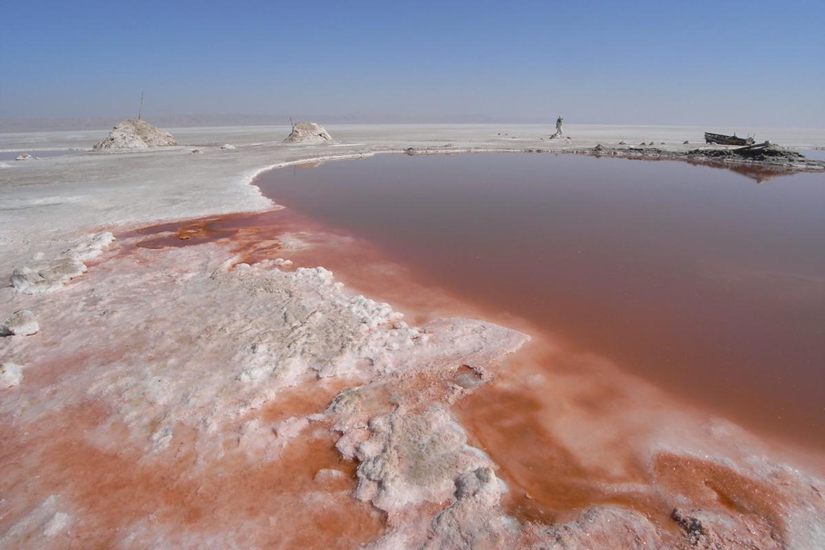 Desierto de cristales marinos de Chott El Jerid, Túnez.