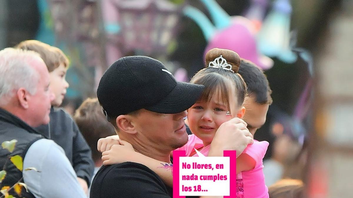 Channing Tatum con su hija en Disneyland