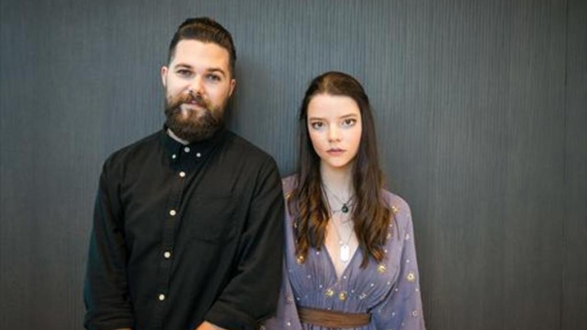 Robert Eggers y Anya Taylor-Joy, ayer en Sitges.