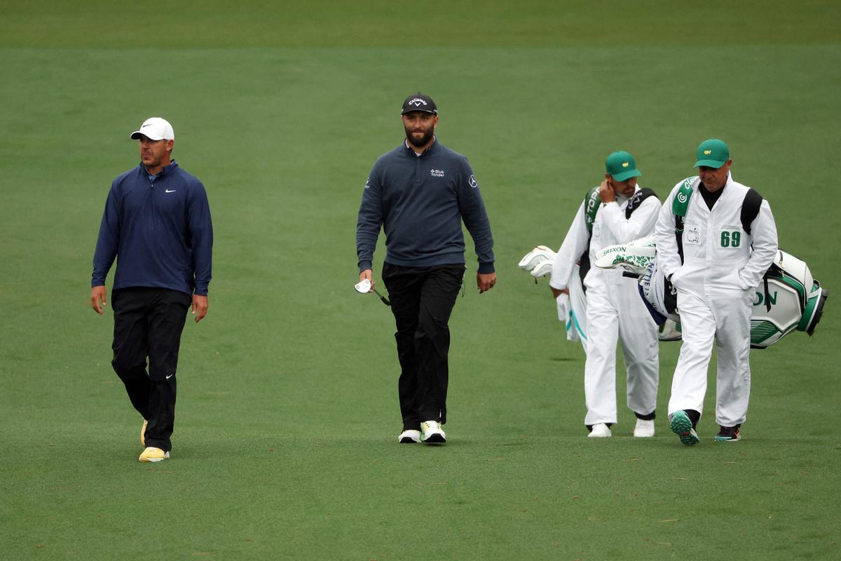 Rahm y Koepka solo pudieron jugar seis hoyos juntos antes de la suspensión de la jornada