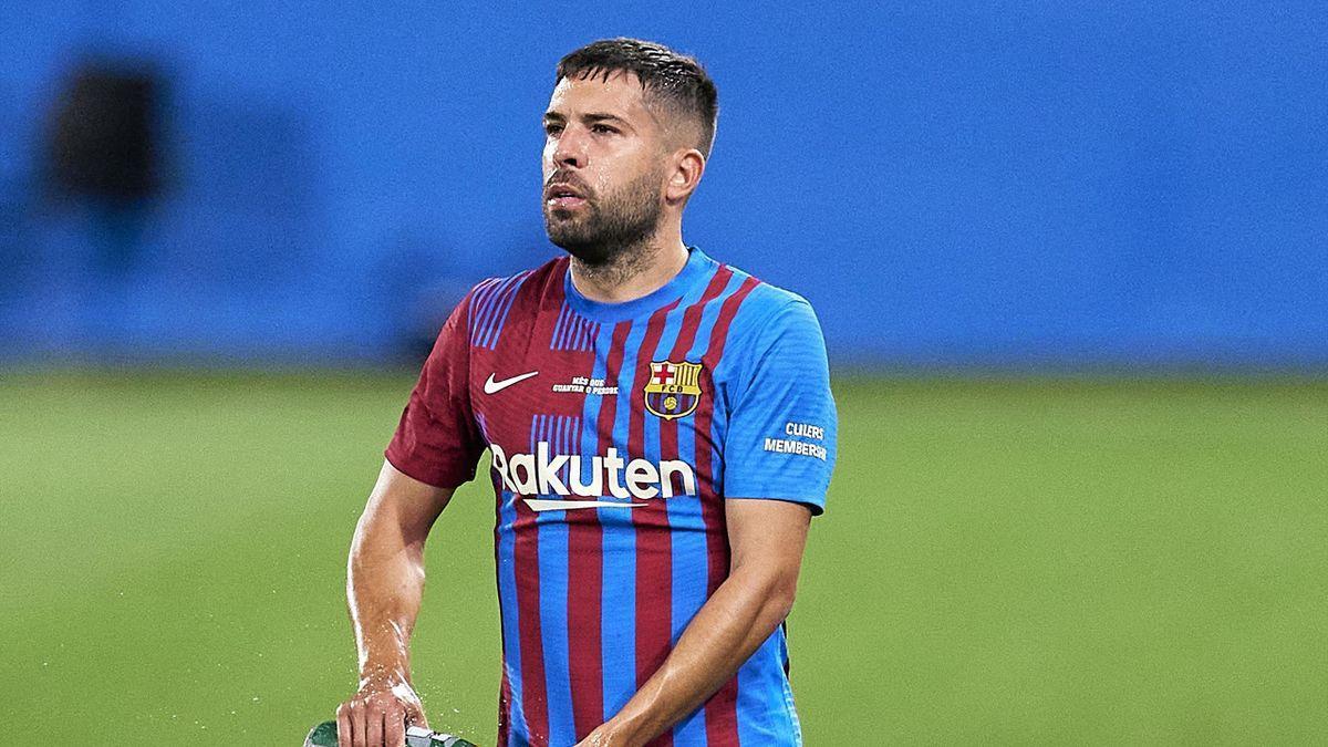 Jordi Alba durante un partido