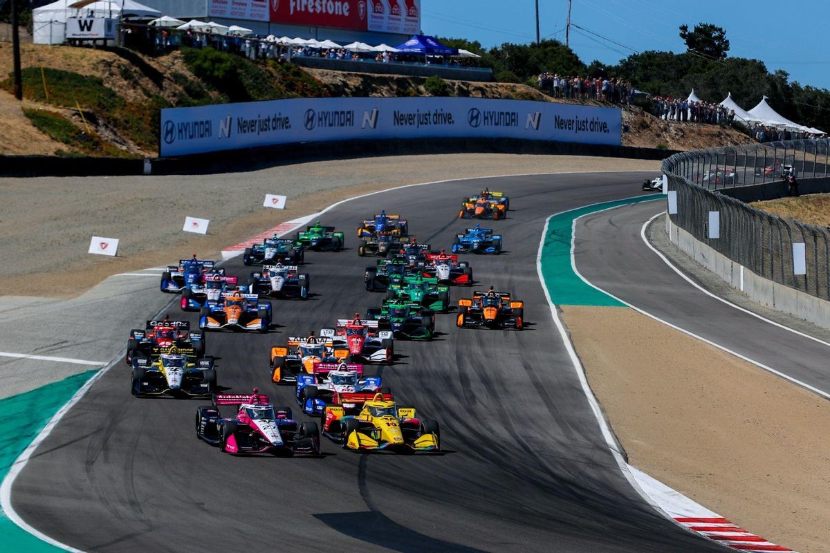 Salida en el circuito de Laguna Seca en 2024
